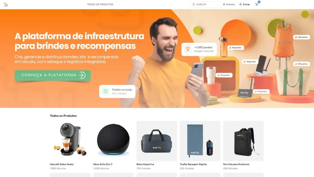 Loja Corporativa — home da loja