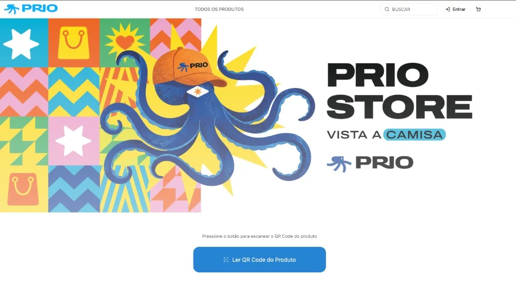 Mockup do case enterprise Prio